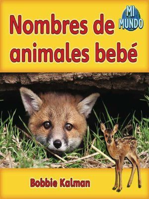 cover image of Nombres de animales bebé